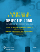 Objectif 2050 - Rapport sur les relations externes